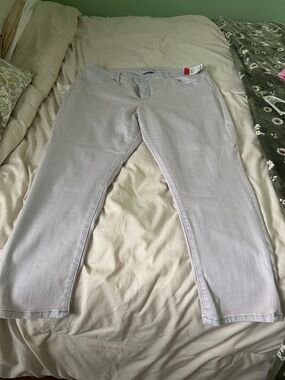 Light Lavender Straight Leg Jeans